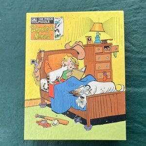 Dennis The Menace jigsaw puzzle COMPLETE tested Golden Books  100 piece 1987